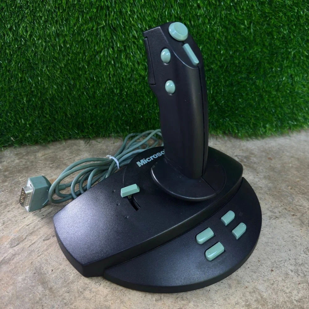 Microsoft SideWinder 3D Pro joystick Black PC Gaming Vintage 90s lightly Used